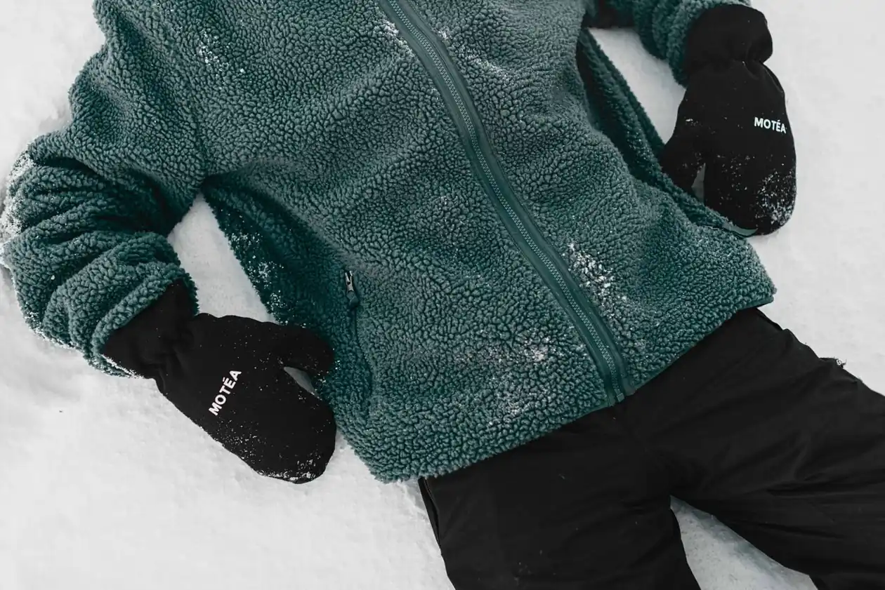 Polar verde con cremallera