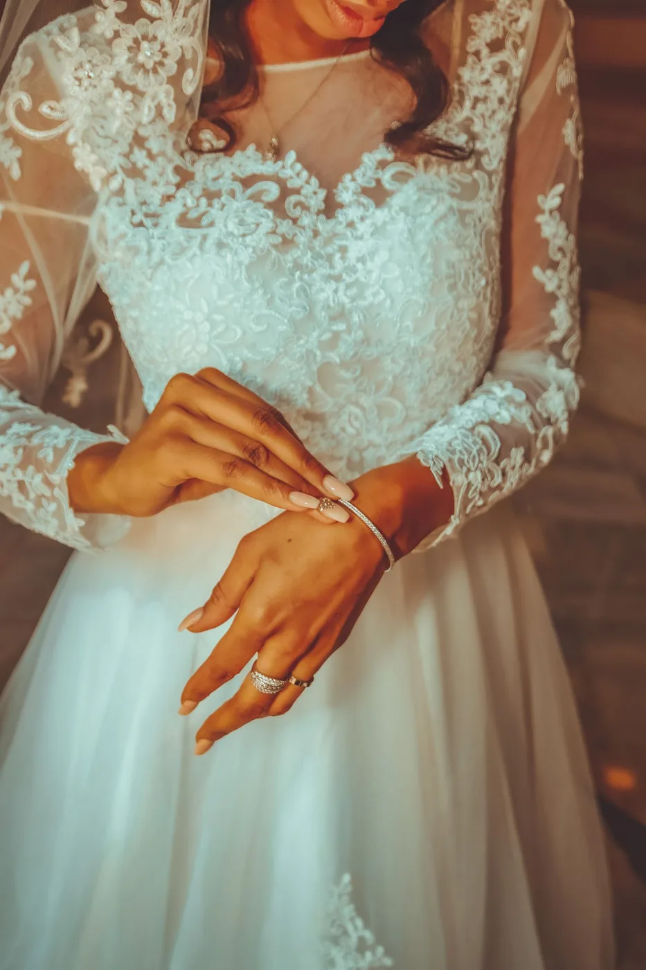 Vestido de encaje a medida